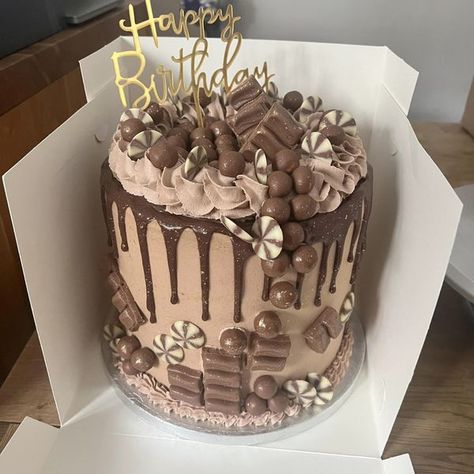 How Much Should I Charge For This Cake? | Im in the UK, how much would you charge for this 8inch 3 layer chocolate overload cake please | Facebook 8inch Cake, Chocolate Overload Cake, 3 Layers, About Uk, The Uk, Cake Recipes, Cake Decorating, Birthday Cake, Baking