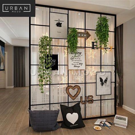 Bedroom Divider, Modern Partition Walls, Glass Partition Wall, Partition Walls, Modern Room Divider, Bread Homemade, Studio Apartment Divider, Multifunctional Furniture Small Spaces, Diy Room Divider