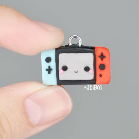 Foam Clay Keychain, Mini Clay Charms, Disney Clay Ideas, Clay Disney, Kawaii Nintendo, Polymer Clay Magnet, Clay Idea, Polymer Clay Kawaii, Clay Magnets