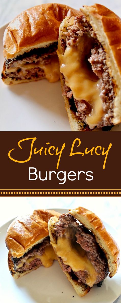 Juicy Lucy Burger, Beef Food Recipes, Chicken Food Recipes, Gourmet Burger, Crockpot Recipes Beef Stew, Juicy Lucy, Beef Steak Recipes, Beef Stew Crockpot, Crockpot Recipes Beef