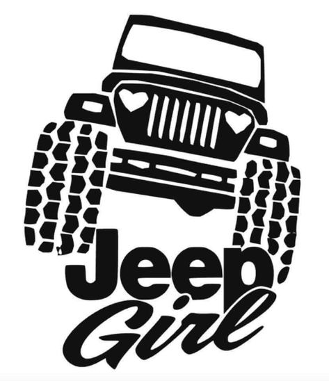 Vinyl Decals Ideas, Jeep Tattoo, Cars For Girls, Jeep Stickers, Jeep Decals, Girl Decals, Woodworking Store, Woodworking Logo, Car Accessories For Girls