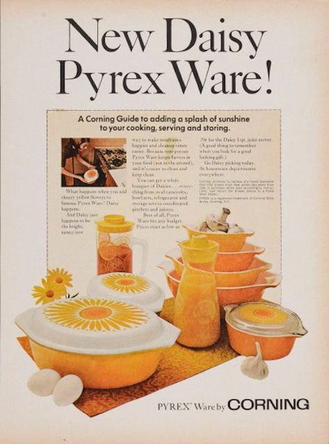 Daisy Pyrex, Pyrex Dishes, Pyrex Patterns, Pyrex Collection, Vintage Cookware, Vintage Dishware, Glass Ware, Pyrex Bowls, Vintage Kitchenware