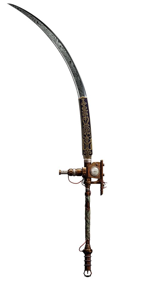 Dm Inspiration, Prop Concept, Curved Swords, Lies Of P, Props Concept, Fantasy Props, Cool Swords, Fantasy Concept Art, Dieselpunk