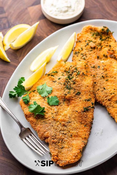 Fried Flounder Fried Flounder, Flatbread Sandwiches, Flounder Fillet, Flounder Recipes, Sip And Feast, Homemade Tartar Sauce, Fried Fish Recipes, Hot Sandwich, Fish Sandwich