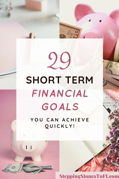 Short Term Savings Goals, Financial Goals For 2024, Short Term Financial Goals Ideas, 2024 Financial Goals, Monthly Financial Goals, Financial Goals Ideas, Finance Inspiration, Budget 2024, Gain Motivation