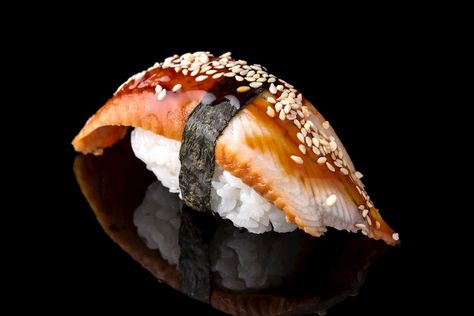 Rainbow Restaurant, Unagi Sushi, Eel Sushi, Sushi Catering, Japanese Food Photography, Raw Sushi, Japanese Type, Japanese Food Illustration, Nigiri Sushi