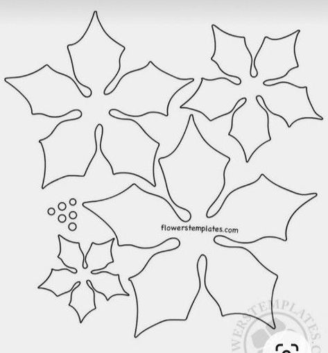 5dc271c26bde0905415277be4c35767693855c50 719 Felt Poinsettia Pattern, Diy Paper Poinsettia, Poinsettia Pattern, Christmas Ornament Template, Christmas Stockings Diy, Diy Christmas Ornaments Easy, Ribbon Crafts Diy, Felt Christmas Decorations, Handmade Paper Crafts