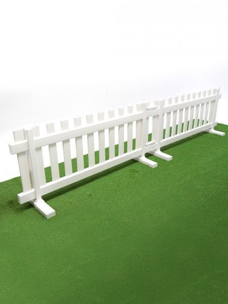 White Plastic Picket Fence Section | Event Prop Hire Fence Birthday Decoration, Picket Fence Gate, Plastic Garden Fencing, Alice In Wonderland Silhouette, Plastic Fencing, Grass Carpet, Small Front Yard Landscaping, White Fence, Small Front Yard