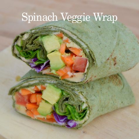 Flatbread Wrap Recipes, Grape Chicken Salad, Grape Chicken, Flatout Recipes, Spinach Wrap, Low Carb Flatbread, Lighter Recipes, Veggie Wrap, Spinach Wraps