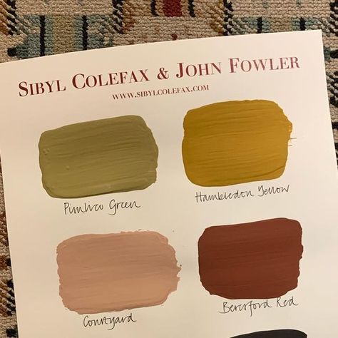 Sibyl Colefax & John Fowler on Instagram: "Our paint range is available through @fenwickandtilbrook with our colour card here on Sibyl Colefax & John Fowler Nouvelle carpet . #paint #paintcolour #pimlicogreen #hambledenyellow #beresfordred #carpet #carpetdesign #nouvelle #bespokecarpet #interiordesign #interiordecorating #fenwickandtilbrook #sibylcolefaxandjohnfowler #colourcard #decorating" Colfax And Fowler, Paint Colours, August 15, Carpet Design, Lounge Room, Color Card, Paint Colors, Art Ideas, Interior Decorating