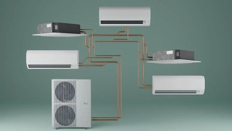 What Are Multi-Zone Mini-Split Systems? A Complete Guide Split Ac Unit, Mini Split Ac, Ductless Mini Split, Split Ac, Split System, Ac System, Powerpoint Design Templates, Hvac System, Home Needs