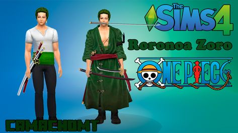 Zoro Sims 4 Cc, One Piece Sims 4 Cc, One Piece Sims 4, Sims 4 One Piece Cc, Sims 4 One Piece, Roronoa Zoro One Piece, Sabo One Piece, Sims 4 Anime, Cc Clothes