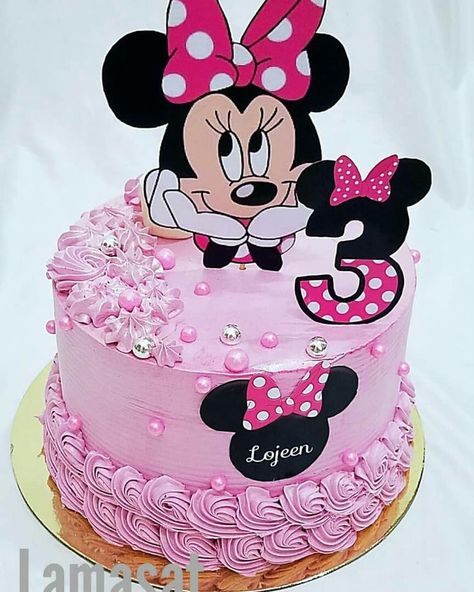 Mini Mouse Birthday Cake, Minnie Mouse Birthday Theme, Cake Designs For Kids, Mouse Birthday Cake, Minnie Mouse Birthday Decorations, Minnie Mouse Birthday Cakes, Birthday Sheet Cakes, Bolo Minnie