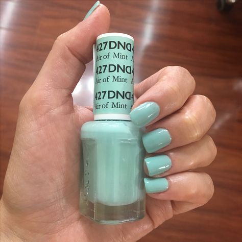 Air of Mint 427 DND Mint Green Dnd Gel Polish, Dnd Mint Green Nails, Dnd Gel Polish Colors Spring 2024, Dnd Gel Polish Colors Summer, Dnd Swatches, Dnd Nail Colors, Dnd Gel Polish Colors, Mommy Nails, Dnd Polish