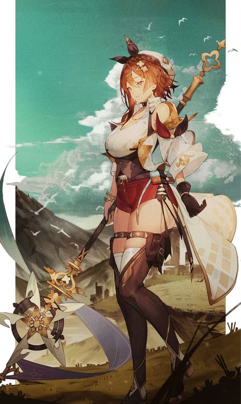 Atelier Ryza, Armor Drawing, 캐릭터 드로잉, Anime Figures, Fantasy Character Design, Character Concept, Character Illustration, Anime Character Design, Anime Style