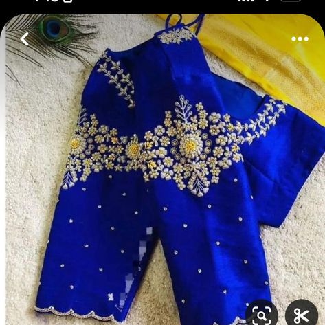 Exclusive Blouse Designs, Blue Blouse Designs, Work Blouse Designs, Lace Blouse Design, Latest Bridal Blouse Designs, Cotton Blouse Design, Maggam Work Blouse, Latest Blouse Designs Pattern, Kids Blouse Designs