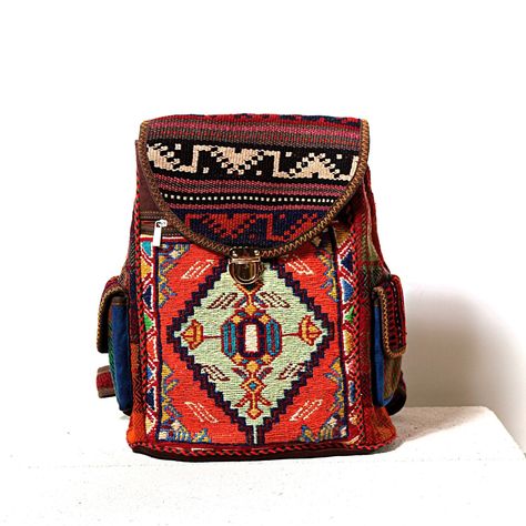 Bohemian Backpack, Carpet And Rug, Rug Loom, Ethnic Bag, Rug Bag, Bagpack, Backpack Purse, Waterproof Fabric, Wall Colors