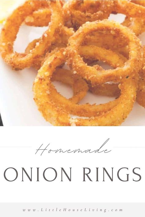 Do you love onion rings? Learn to make Homemade Onion Rings at home, from scratch, that are just as good (or better) than the ones you love from the restaurant! Homemade Onion Rings, Mozzarella Sticks Recipe, Onion Rings Recipe, Potato Wedges Recipe, Wedges Recipe, Homemade Ketchup, Homemade Ranch Dressing, Delicious Appetizer Recipes, Cook Smarts