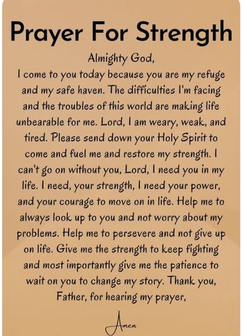 Powerful Prayers For Miracles, Prayer For Strength, God Prayers, Verses About Strength, Prayers Of Encouragement, Prayer For Guidance, Bible Verses About Strength, Personal Prayer, Morning Prayer Quotes