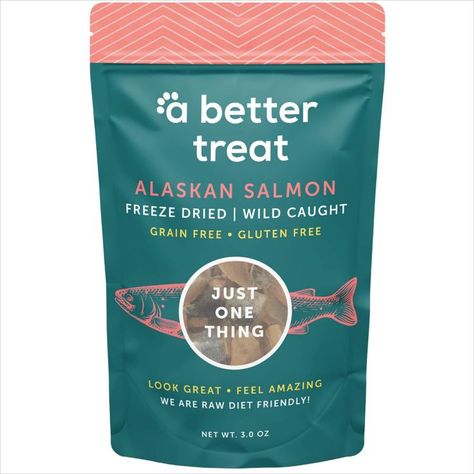 A BETTER TREAT   Freeze Dried Salmon Dog Treats, Wild Caught, Single Ingredient | Natural High Value | Gluten Free, Grain Free, High Protein, Diabetic Friendly | Natural Fish Oil | Made in The USA Dried Salmon, Salmon Dog Treats, Best Treats For Dogs, Wild Caught Salmon, Alaskan Salmon, Food Topper, Raw Diet, Best Dog Food, Freeze Dried