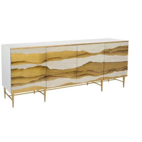 John-Richard Sutton 84" Place Sideboard | Perigold Living Room Pieces, Wood Credenza, Wide Sideboard, Wood Craft Projects, Buffets And Sideboards, Sutton Place, John Richard, Entertaining Essentials, Sideboard Buffet