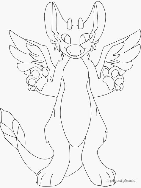 Dutch Angel Dragon Base F2u, Dutch Angel Dragon Art, Dutch Angel Dragon Base, Therian Pictures, Dutch Angel Dragon Fursuit, Dragon Drawing Tutorial, Dutch Angel Dragon, Dragon Outline, Dragon Fursuit