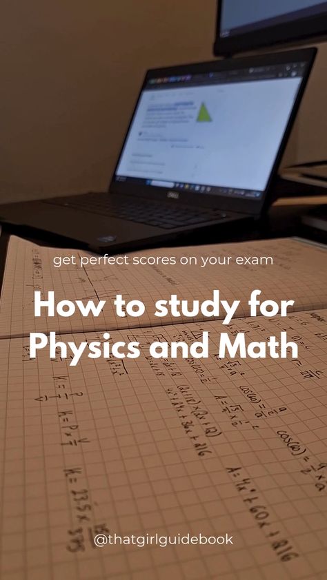 Here are some quick tips on how to study for your next physics and math exam for anyone who is struggling to figure out how to study for those subjects as they can often be tricky to prepare for. Another video will be coming on some good website where you can find practice questions so follow to see it. Hope the tips help you and give you some motivation to study:) How To Get The Motivation To Study, How To Practice Maths, How Study Math, Algebra Study Tips, How Do You Study For Math, How To Make Notes For Physics, Exam Study Tips High Schools, Study For Math Exam, Maths Studying Tips