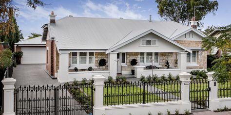 Dune Roof Colour Schemes, Colorbond Roof, Weatherboard House, Property Ideas, Recycled Brick, Brick Exterior, Painted Front Doors, Timber Deck, Front Door Colors