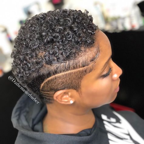 There’s a lot that you can assume about a short hair woman ....but one thing you can’t deny is that she is FEARLESS ! ❤️🥰😍 #thecutlife… Women Tapered Haircut, Natural Hairstyles For Short Hair, Twa Hair, Curly Natural Hair, Short Hair Designs, Short Shaved Hairstyles, Shaved Hair Designs, Twa Hairstyles, Tapered Natural Hair