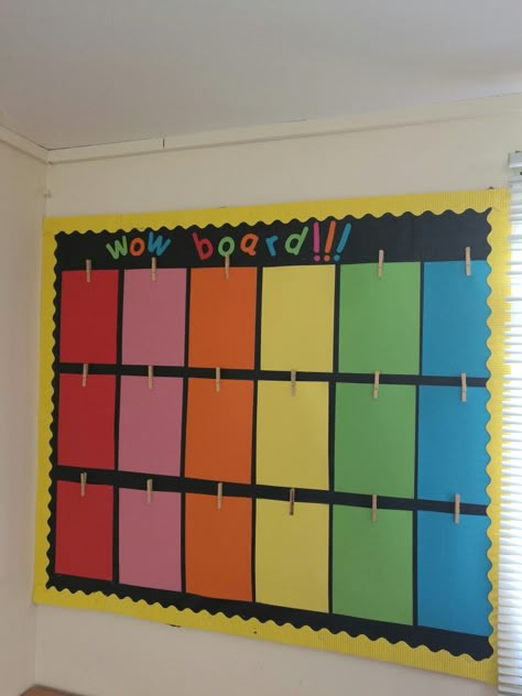 Proud Board Classroom, Subject Display Board Ideas, Primary Displays Boards, Classroom Information Board, Wow Board Classroom, Classroom Work Display Wall, Eyfs Board Displays, Classroom Displays Preschool, Preschool Display Boards Ideas