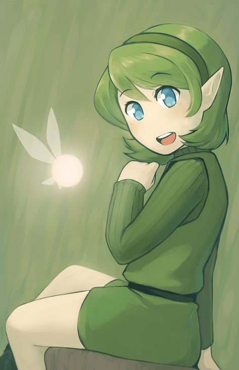 Saria by Gumwad201 Legend Of Zelda, Zelda, Green, Hair, Anime