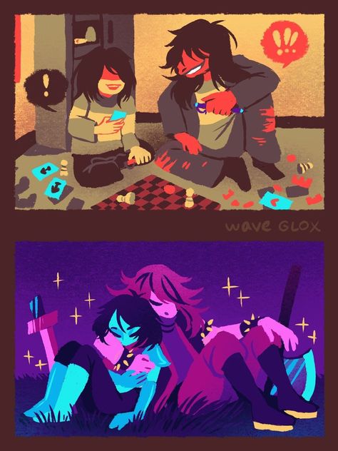 Kris And Susie, Susie Deltarune, Kris Deltarune, Art Perle, Undertale Funny, Toby Fox, Undertale Drawings, Undertale Art, Undertale Fanart