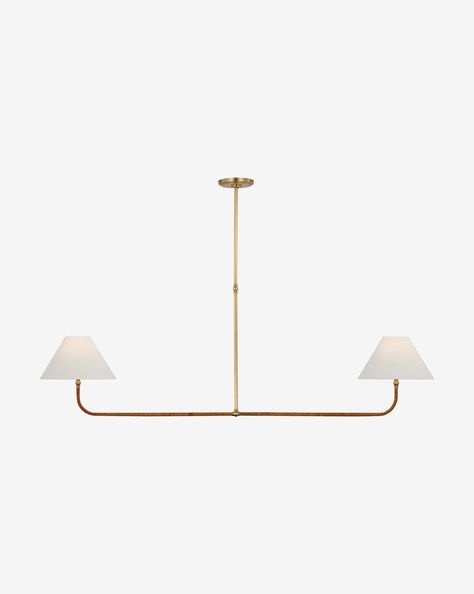 Basden Extra Large Linear Chandelier Two Light Linear Chandelier, Linear Pendant Over Island, Modern Coastal Dining Room Lighting, Linear Chandelier Over Island, Piaf Chandelier, Organic Chandelier, Linear Chandelier Dining Room, Black Linear Chandelier, Double Pendant Light