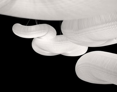 Home-use products made of Tyvek® | DuPont™ Tyvek® for Design Paper Clouds, Cloud Lights, Honeycomb Paper, Paper Light, Soft Seating, Abstract Photos, Text Image, Diffused Light, Common Area