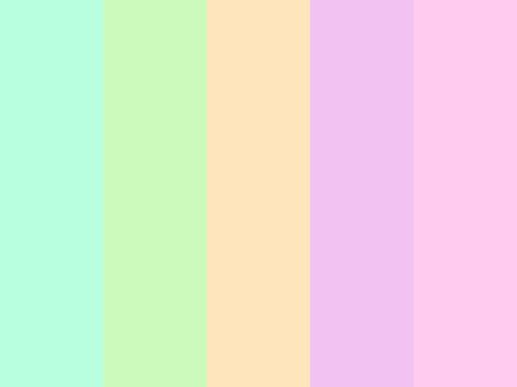 "sherbert" by latterdaystyle Hexadecimal Color, Purple Color Palettes, Color Palette Pink, Pastel Colour Palette, Green Colour Palette, Blue Color Schemes, Blue Colour Palette, Pastel Rainbow, Pastel Aesthetic