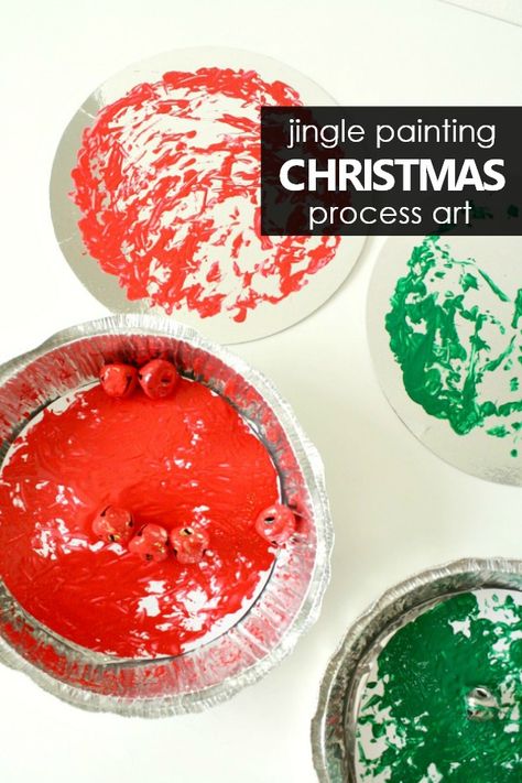 Toddler Christmas Process Art, Christmas Process Art, Art Project For Toddlers, Process Art Ideas, Painting Preschool, Bell Painting, Big Nursery, Christmas Preschool, Toddler Art Projects