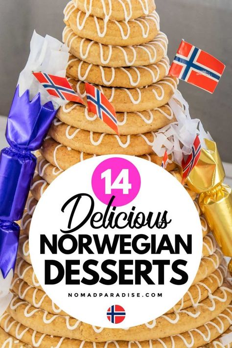 Viking Dessert Recipes, Norwegian Christmas Desserts, Norwegian Dessert Recipes, Norwegian Deserts, Norwegian Krumkake Recipe, Norwegian Baking, Norwegian Desserts, Norwegian Cake, Krumkake Recipe