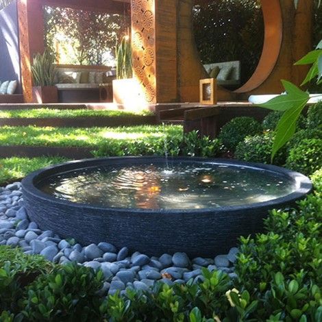 Garden Ponds Ideas, Ponds Ideas, Garden Ponds, Garden Pond Design, Garden Water Fountains, Garden Water Feature, Backyard Water Feature, Outdoor Stone, Small Fountains