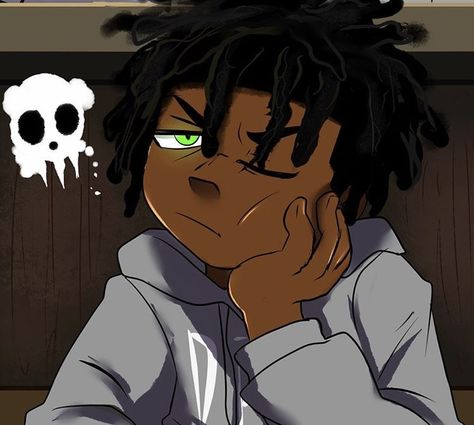 Black Characters Pfp Male, Cartoon Dreads Pfp, Chill Pfp For Guys, Black Anime Guy Pfp, Black Anime Characters Dreads, Cartoon Dreads, Swag Icons, Black Anime Characters Pfp, Chill Pfp