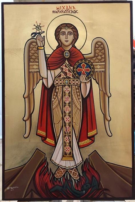 Arch Angel, Coptic Icons, Christian Icons, Orthodox Christian Icons, Orthodox Christianity, Crazy Makeup, Orthodox Church, Archangel Michael, Egypt