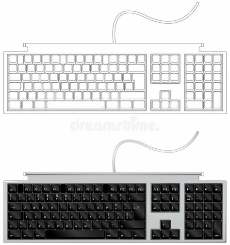 Keyboard 01. Very detailed Illustration of mac-like keyboard. solid and wirefram , #AFF, #detailed, #Illustration, #Keyboard, #mac, #wireframe #ad Keyboard Drawing Easy, Keyboard Drawing, Keyboard Illustration, Computer Typing, Mouse Sketch, Detailed Illustration, Apple Computer, Wireframe, Digital Technology