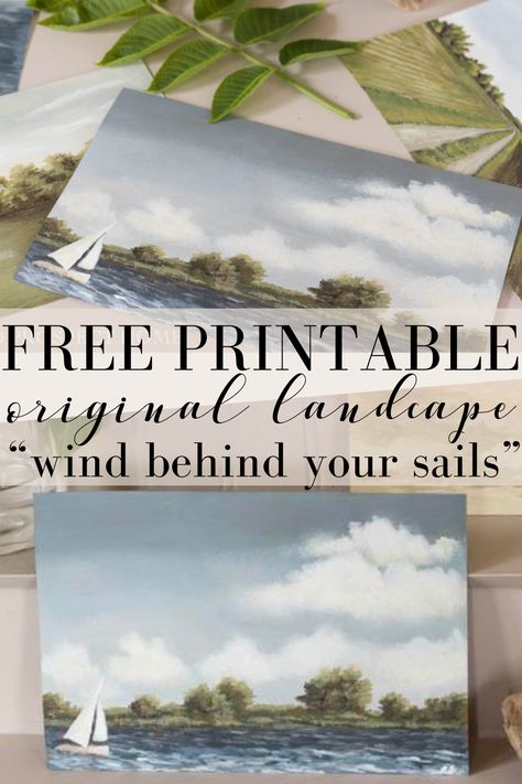 How I Incorporate Beautiful Landscape Wall Art in My Home Decor + FREE Printable! - Pine and Prospect Home Artwork Prints Free Printables, Free Wall Art Prints, Beach House Decor Diy, Wall Scenery, Pine And Prospect, Pine And Prospect Home, Home Exterior Decor, Landscape Wall Art Living Rooms, Free Printable Artwork