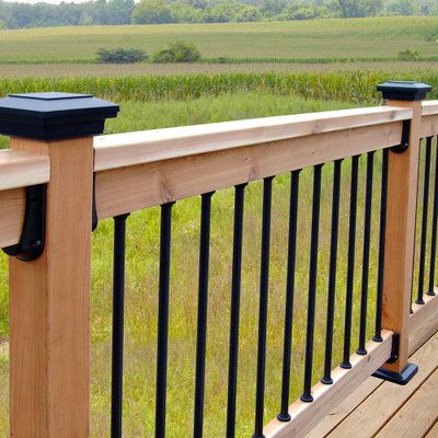 Aluminum Balusters, Platform Deck, Deck Balusters, Deck Railing Ideas, Deck Remodel, Deck Railing Design, Iron Railings, Stair Railing Design, Aluminum Decking