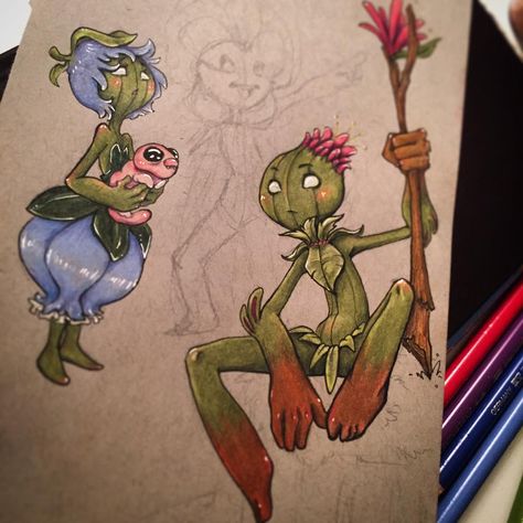 Plant Creatures Art, Plant People Art, Plants Character Design, Tree Person, Plant Person Character, Plant Character, Plant Person, Plant Character Design, Plant People