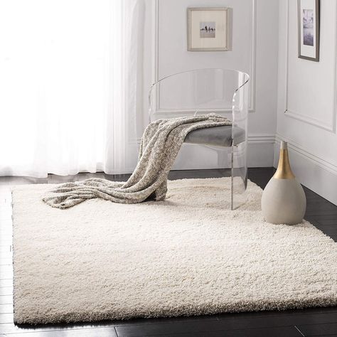 Safavieh California Premium Shag Collection Ikea Deco, Area Rug Sets, Brown Carpet, Solid Area Rugs, Ivory Area Rug, Shag Area Rug, Modern Carpet, Living Room Colors, Formal Living