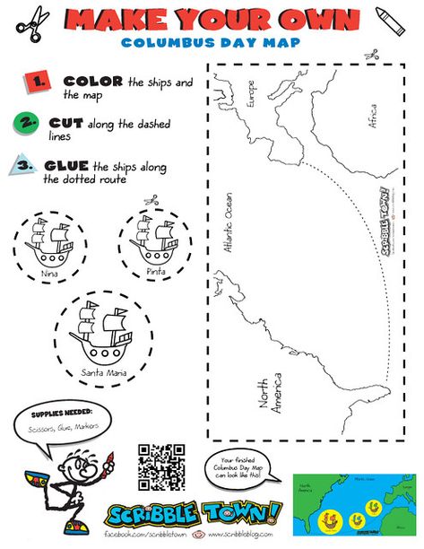 Columbus Day Preschool Activities, Christopher Columbus Craft Preschool, Columbus Day Crafts For Kids, Christopher Columbus For Kids, Christopher Columbus Craft, Christopher Columbus Worksheets, Christopher Columbus Activities, Columbus Map, Proverbs 1