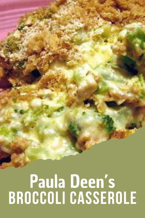 Paula Dean Broccoli Casserole, Paula Deen Broccoli Casserole, Christmas Salad Recipes, Paula Dean, Broccoli Recipes Casserole, Broccoli Cheese Casserole, Thanksgiving Food Sides, Broccoli Bake, Quick And Easy Meals