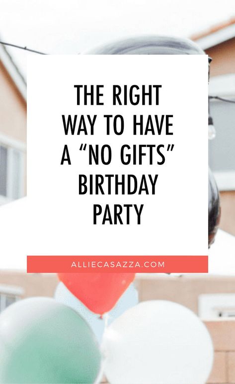 Keeping the clutter to a minimum can be tough when it comes to birthdays! I get the question, "How to handle gifts during birthdays?" a lot and am sharing with you how we handle no gift birthday parties. I'll help you navigate no gift birthday ideas, wording and how talk to family while keeping your boundaries. #birthdayparty #minimalism #minimalist #simplifiedliving Donation Instead Of Birthday Gift, No Presents Invitation Wording Birthday, No Presents Birthday Party, No Gifts Birthday Invitation, How To Say No Gifts On Birthday Invite, No Gift Birthday Party Invitation, No Toys Birthday Invitation Wording, No Gifts Please Wording Birthday, Shared Birthday Party Ideas