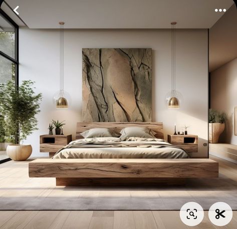 Mountain Modern Home Interiors Bedroom, Rustic Elegant Bedroom, Bali Bedroom Inspiration, Modern Tropical Bedroom, Bali Bedroom, Bedroom Tropical, Modern Organic Bedroom, Organic Modern Bedroom, Organic Bedroom