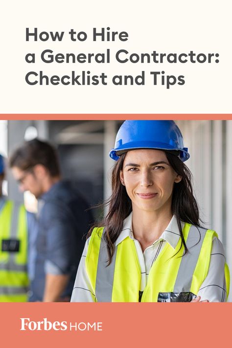 A general contractor can help you with everything related to home improvement, including painting kitchen cabinets and installing roofing. Knowing how to hire a contractor, and how to find the right one for you, will help make your project a success. #generalcontractor #howtohireacontractor #contractor #homeimprovement #forbeshome #forbesadvisor General Contractor Checklist, Moving Advice, Compare Quotes, Home Improvement Diy, Liability Insurance, Money Advice, Painting Kitchen, General Contractor, Painting Kitchen Cabinets